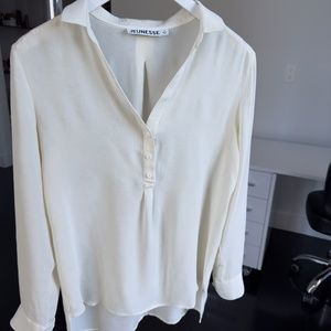 Jeunesse Sheer White Blouse